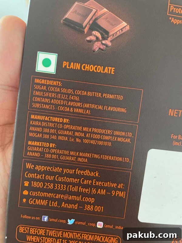 Effortless Two Ingredient Chocolate Magic Shell 3 High-quality commercially available chocolate bar with visible cocoa solids and cocoa butter listed in ingredients, crucial for a smooth magic shell