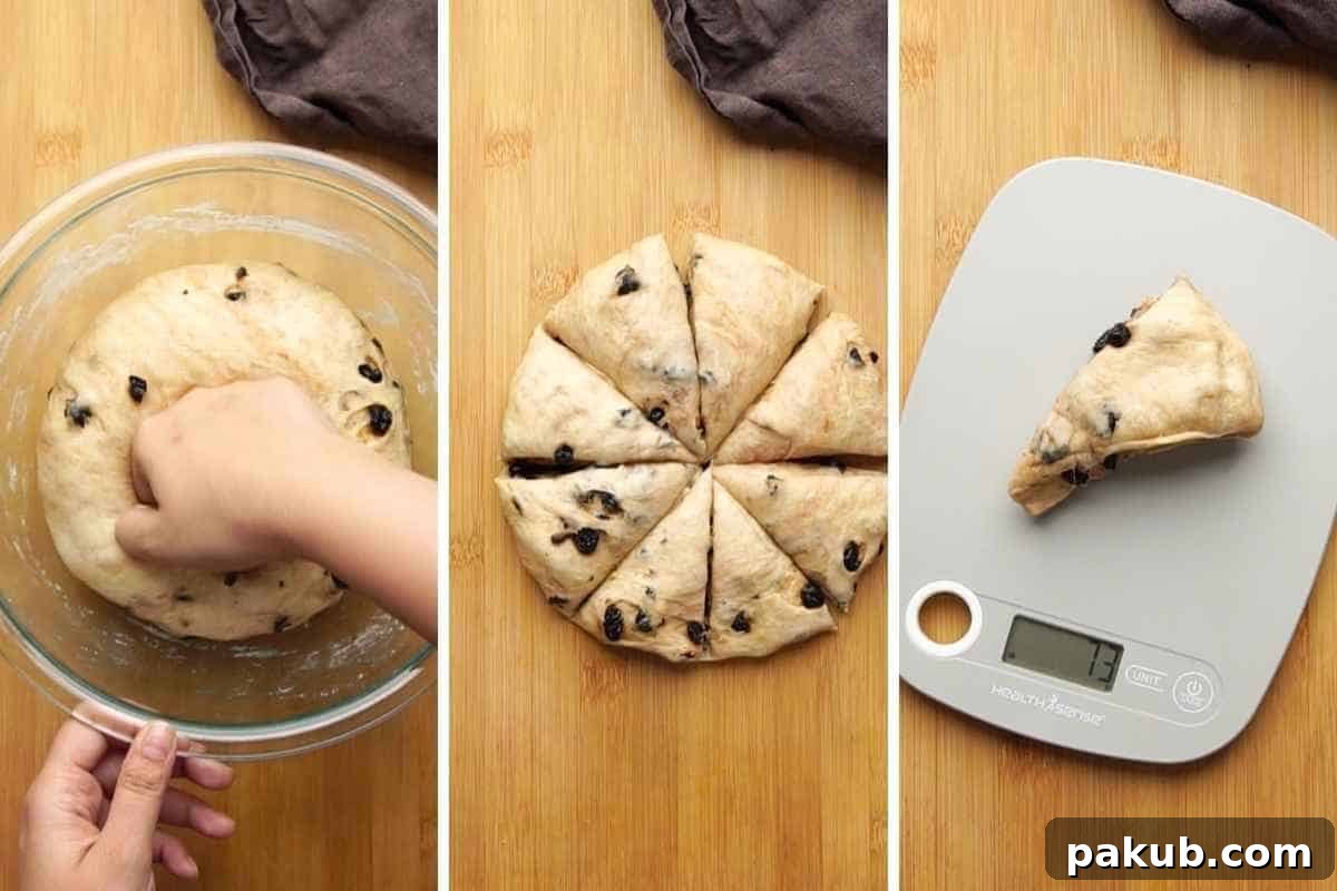 Homemade Bread Made Easy 6 A step-by-step image collage illustrating the process of shaping bread dough into small balls