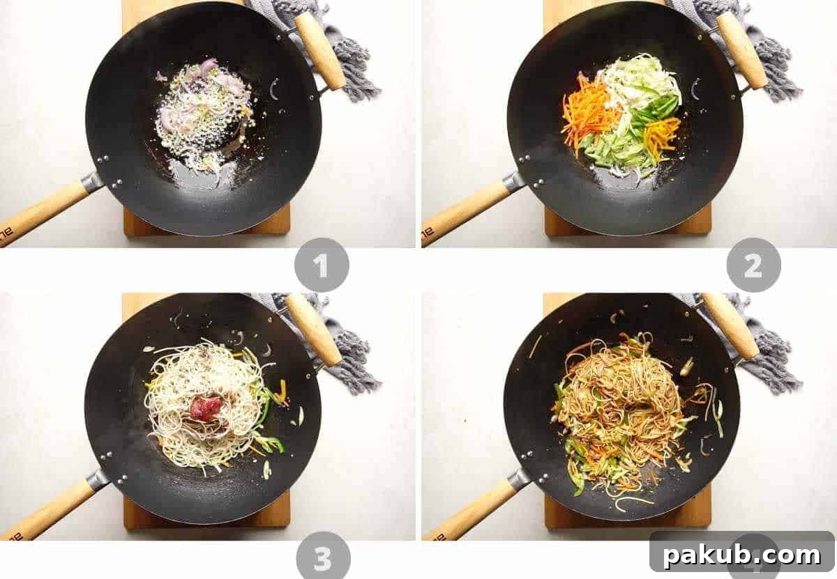 Step by step picture collage showing how to make veg spring rolls