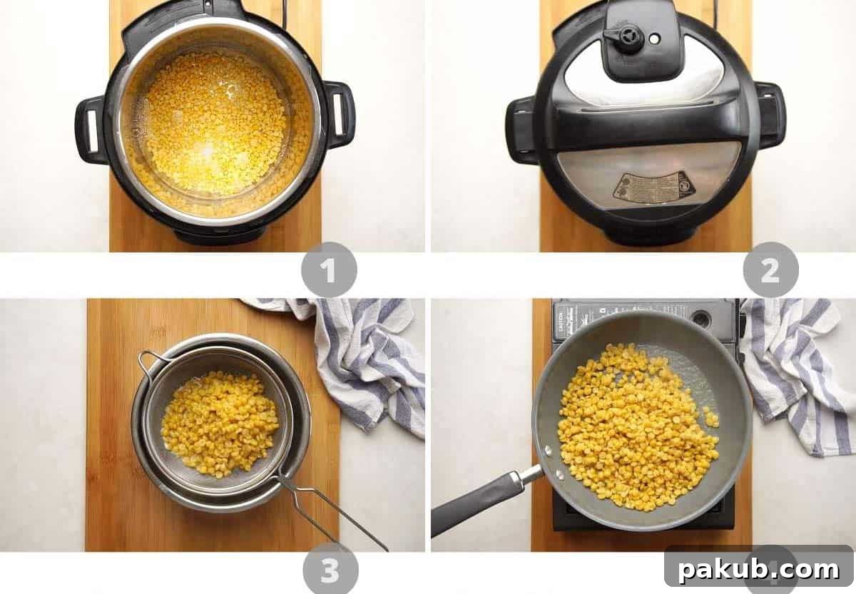 Indian Sweet Lentil Flatbread 4 Step by step picture collage showing how to make puran poli