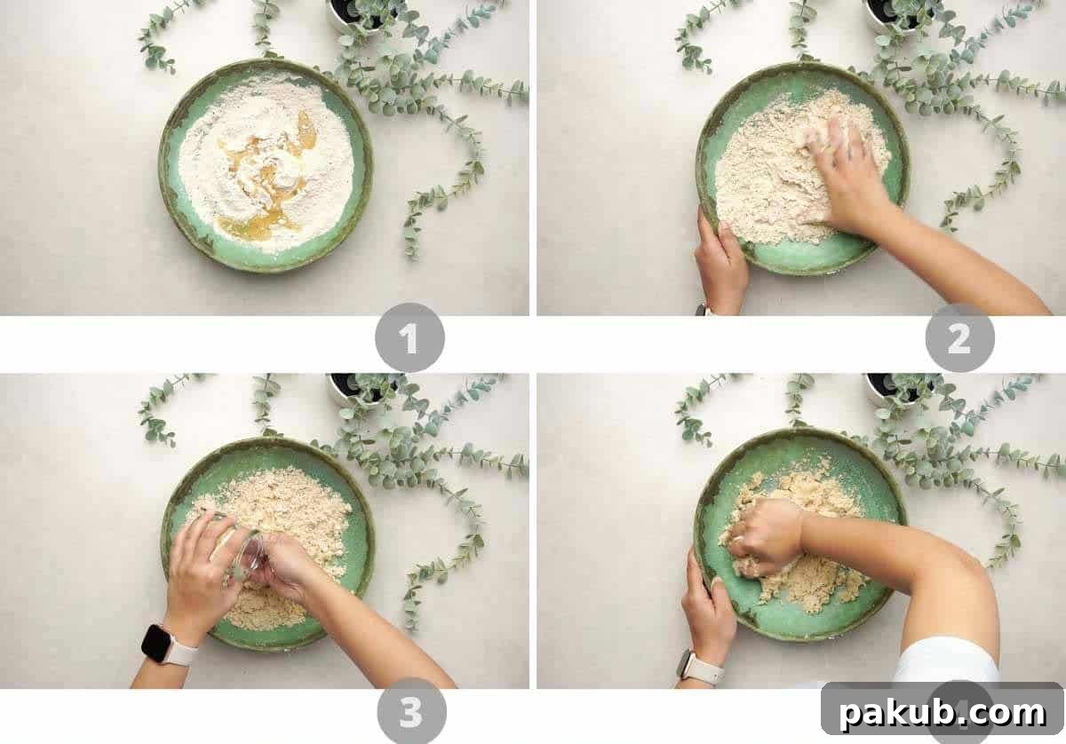Guilt-Free Air Fryer Papdi 4 A step-by-step visual collage illustrating the various stages of preparing papdi dough, from mixing ingredients to forming a smooth ball, optimized for air frying.