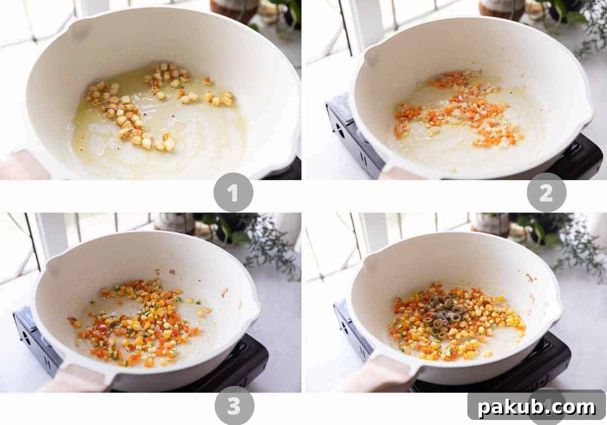 Party Sprinkles Rice 4 Step by step picture collage showing how to make Rainbow Rice