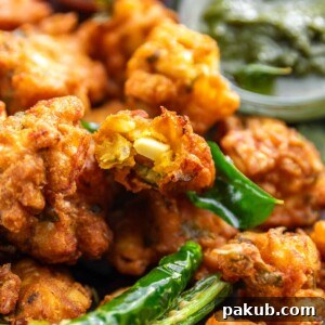Close up of egg pakoda