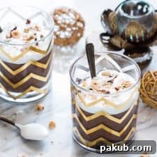 Festive Chocolate Rice Kheer, beautifully presented in aesthetically pleasing glasses by Chumbak, perfect for a celebration.