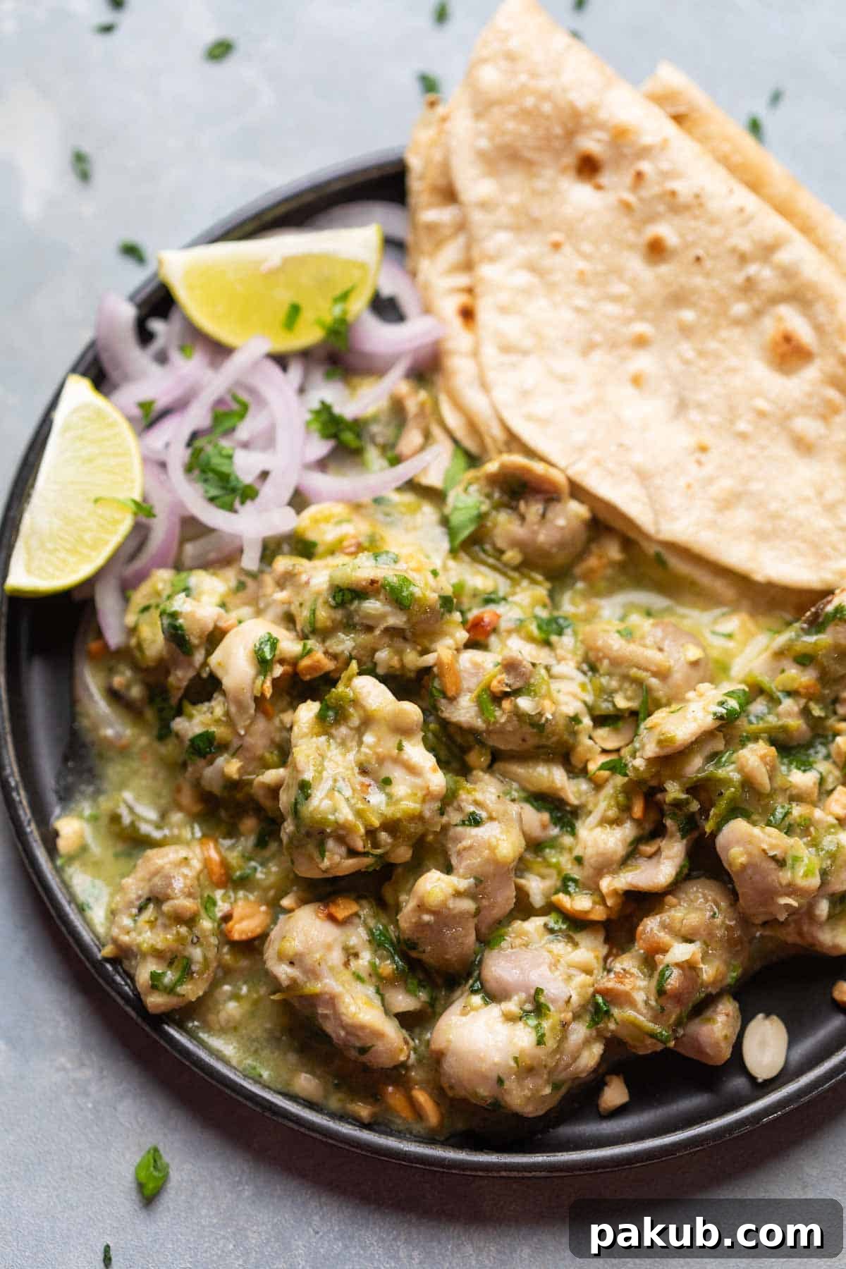 Thecha: India's Fiery Green Chili Paste Recipe 5 An image of succulent Thecha Chicken served with vibrant accompaniments, highlighting its delicious appeal.