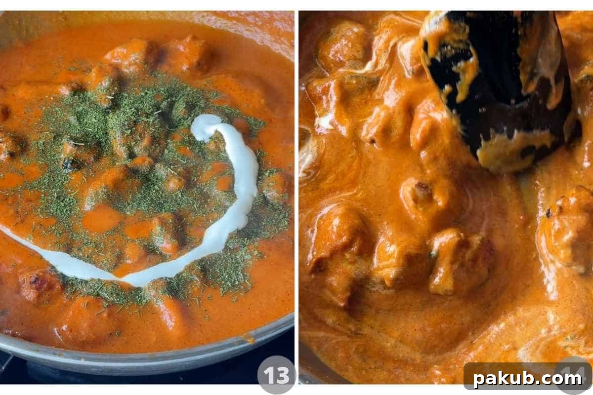 The Ultimate Creamy Butter Chicken 11 Butter chicken being smoked with charcoal