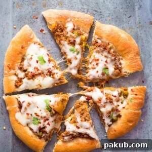 A beautifully presented Keema (Spiced Minced Lamb) Wholewheat Pizza