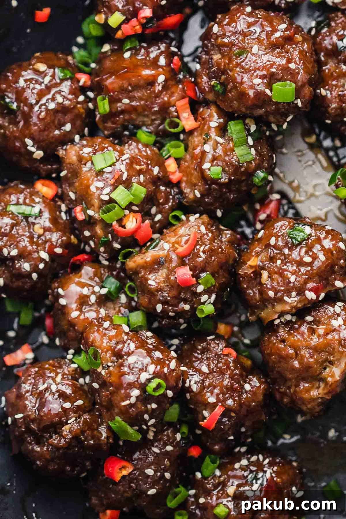 Irresistible Sticky Thai Meatballs A Fast Party Favorite 2 Sticky Thai Meatballs, served beautifully in a bowl