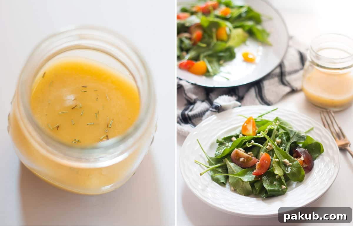 A vibrant collage showcasing the key components of the Spinach, Heirloom Tomato, and Crumbled Tofu Salad with the rich roasted garlic dressing.