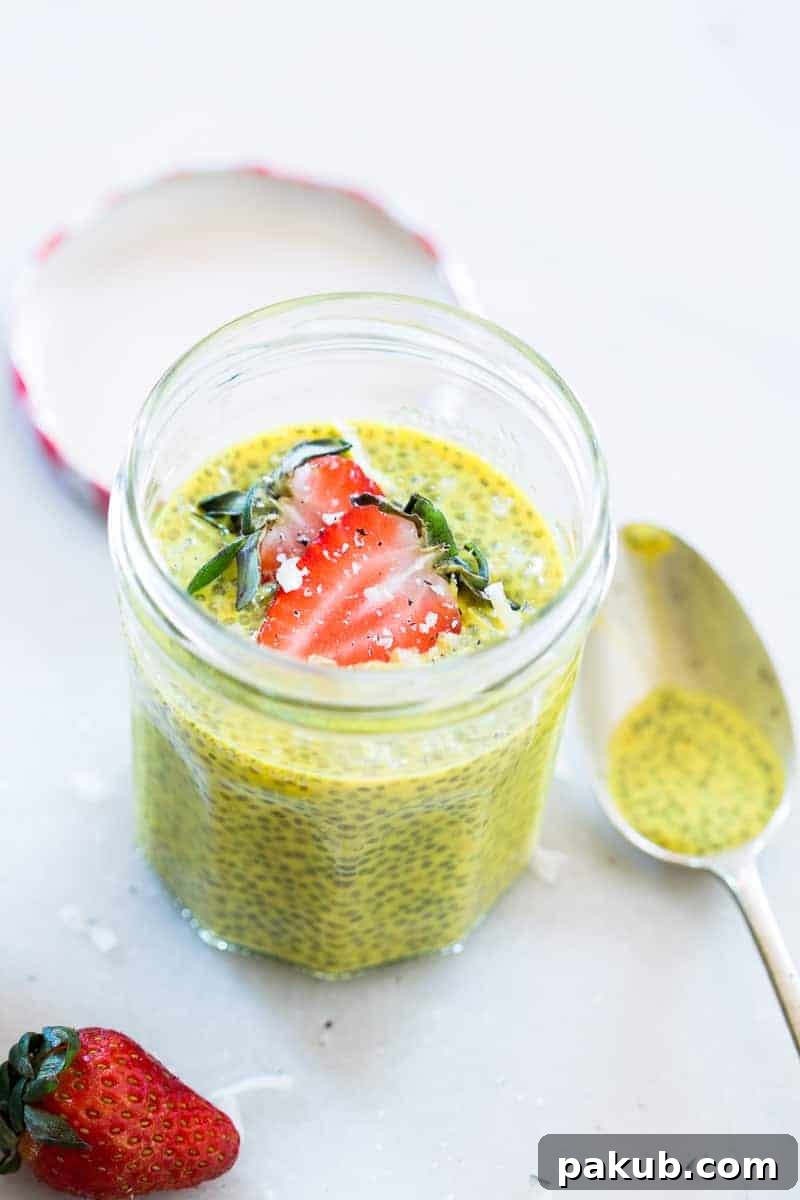 Unlock the anti-inflammatory power of turmeric and the comprehensive health benefits of chia seeds, a genuine superfood, with this creamy, delicious Golden Turmeric Milk Chia Seed Pudding. It’s an unbeatable breakfast choice!
