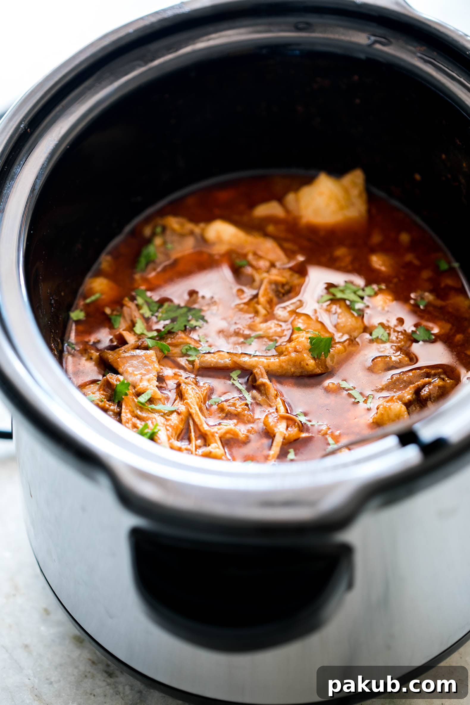Mouthwatering Slow Cooker Chipotle BBQ Pulled Pork 3 This slow cooker Chipotle BBQ Pulled Pork has all the right flavors - smoky, spicy and insanely delicious. Perfect for tacos, burritos with just 5 minutes of prep.