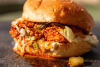 Air Fryer Nashville Hot Chicken Burger