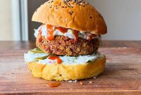 Spiced Air-Fried Rajma Paneer Burger