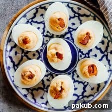 spicy bacon deviled eggs