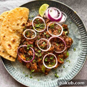 Indian chicken roast served with accompaniments