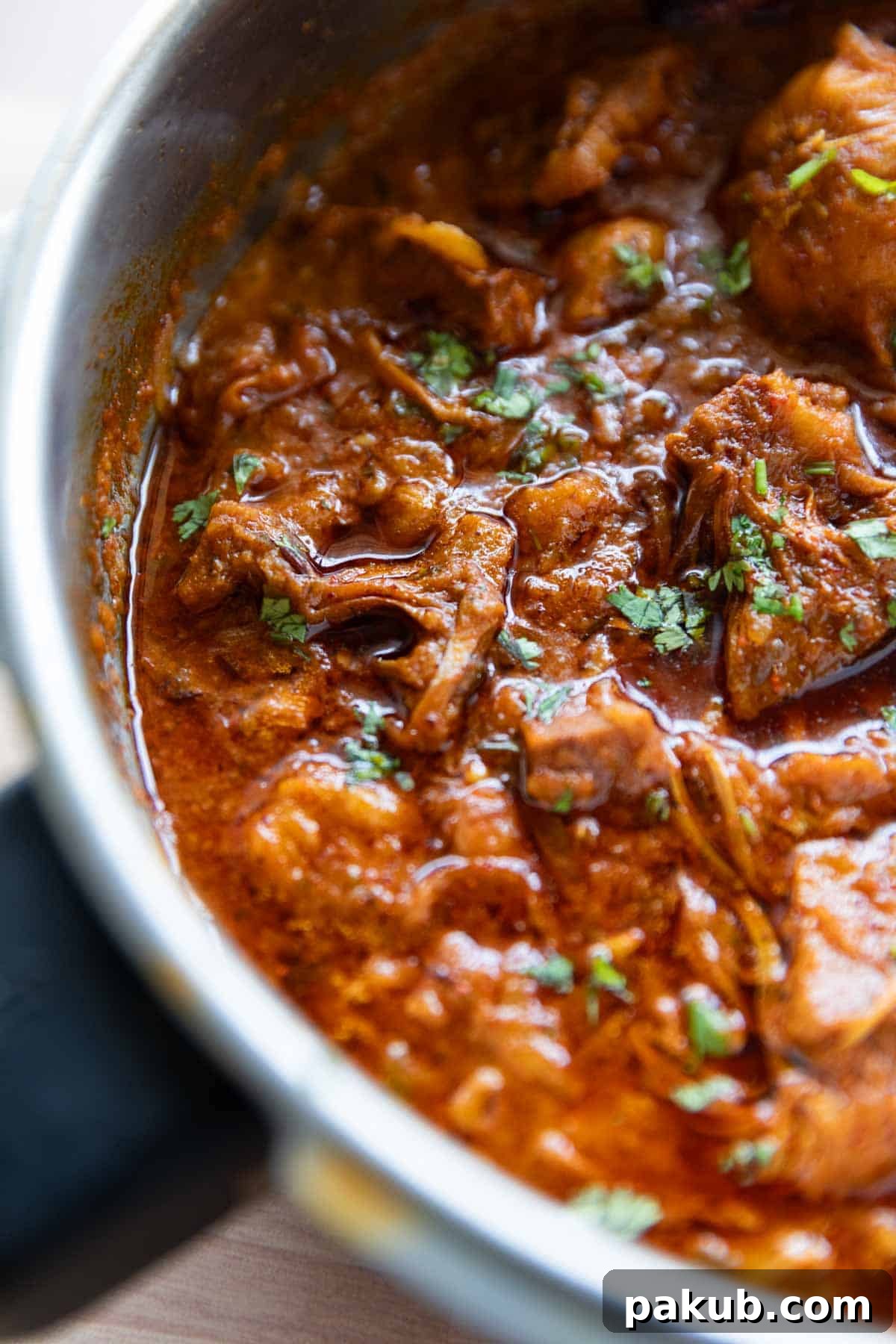 Bihari Jackfruit Curry Recipe — Authentic Kathal ki Sabzi 3 close up image of kathal ki sabji to showcase it's color and texture