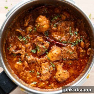 Bihari Jackfruit Curry Recipe — Authentic Kathal ki Sabzi 4 kathal ki sabji freshly cooked still in a pressure cooker
