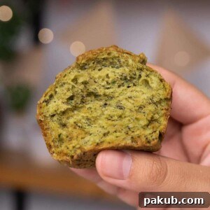 Green Banana muffins cross section