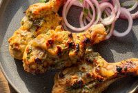 Creamy Malai Chicken Tikka Made in the Air Fryer
