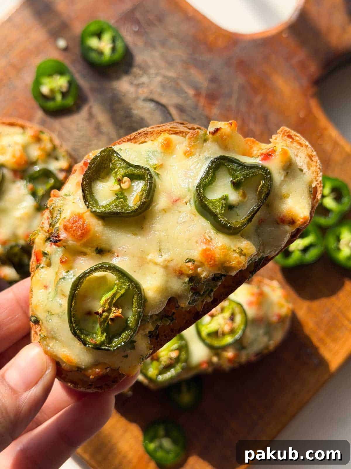Protein-Packed Jalapeno Popper Toastie Recipe 3 a close up image of jalapeno popper toastie to showcase its color and texture